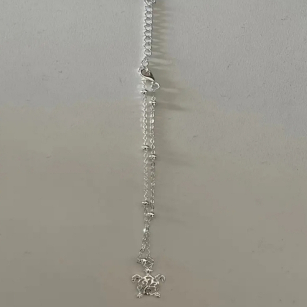 Turtle Anklet Bracelet Silver - Picture 5 of 6